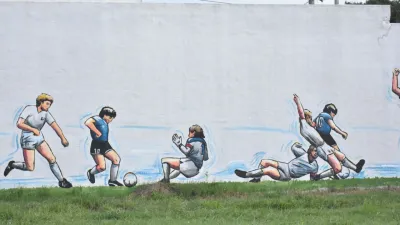 Mural pintado en la ciudad de Firmat