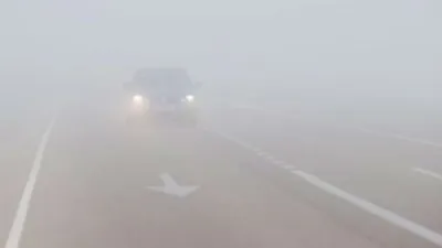 neblina en la ruta