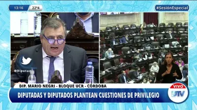 Mario Negri sesión Ganancias