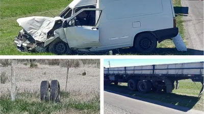 El siniestro vial se produjo en inmediaciones del kilómetro 340 de la Ruta Nacional N° 12.