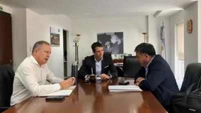 Martín Oliva con Enrique Cresto