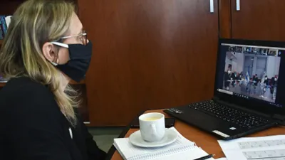 Marisa Paira reunión virtual