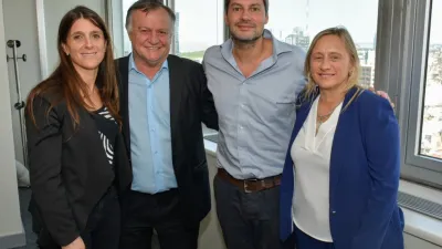 Marisa Paira con José Gómez, Inés Arrondo y Matías Lammens