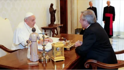 El Papa y Alberto Fernández