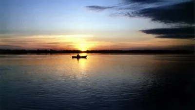 Atardecer en el Paraná