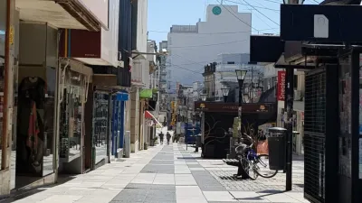 Peatonal San Martín vacía
