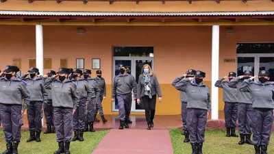 La ministra de Gobierno y Justicia, Rosario Romero, presidió la ceremonia, acompañada por el director General, Marcelo Sánchez y la secretaria de Justicia, Adriana Pérez.