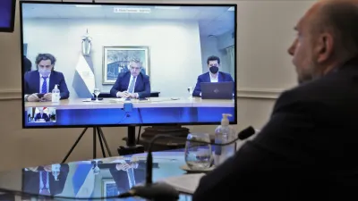 Perotti videoconferencia con Fernández 