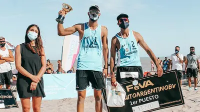 Beach Volley: el entrerriano Julián Azaad festejó en la apertura del Circuito Argentino
