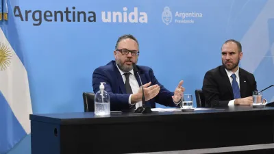 Imagen de archivo del ministro de Desarrollo Productivo, Matías Kulfas; y el ministro de Economía, Martín Guzmán.