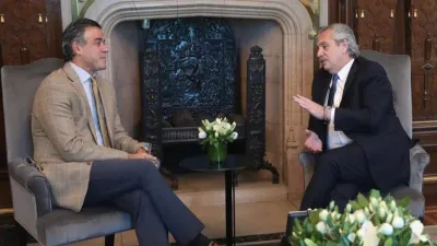 Daniel Rafecas junto a Alberto Fernández