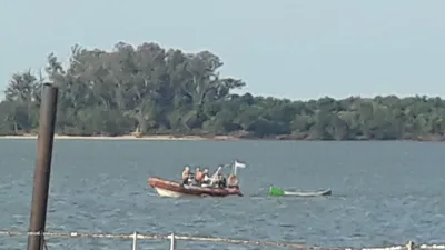rescate en el río Uruguay