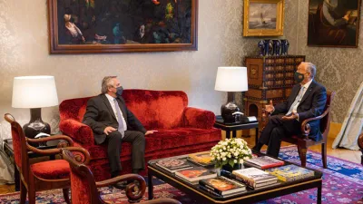 El Presidente Alberto Fernández se reunió con su par de Portugal, Marcelo Rebelo de Sousa.