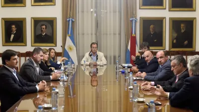 Bordet con presidentes de bloques