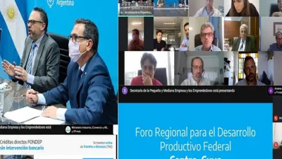 reunión virtual Foro Desarrollo Productivo