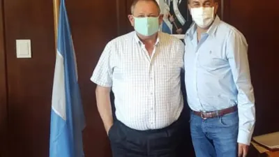 Fabián Rogel con Enrique Vaquié