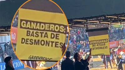 Protesta Greenpeace en La Rural