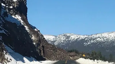 Derrumbe en la ruta 40