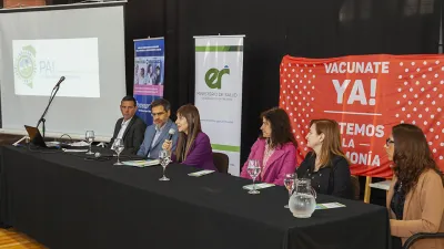 La ministra de Salud de Entre Ríos, Sonia Velázquez, disertó en el II Encuentro Provincial de Inmunizaciones.