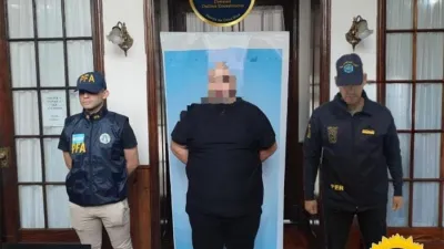 La imagen de la detención de Sebastián Infanzón.