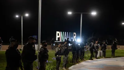 operativo de seguridad en Pinamar