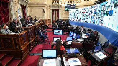 Se aprobó la reducción de recursos a la Ciudad de Buenos Aires para afrontar los gastos de la Policía Federal; la oposición se ausentó de la votación.