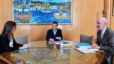 Sergio Massa junto a Raúl Rigo.