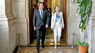 Imagen de archivo de Sergio Massa y Malena Galmarini.