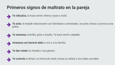 Señales de la violencia