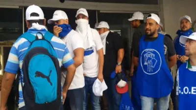 encapuchados en SOEME