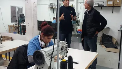 Solanas visitó la Cooperativa de Trabajo Del Centro