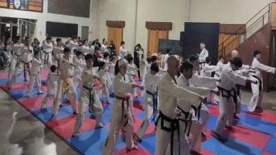 Realizaron una master class de Taekwondo en Oro Verde