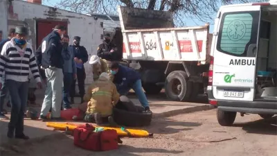 accidente laboral Unidad Municipal 3