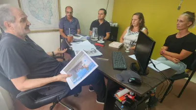 Autoridades de General Ramírez se reunieron con el secretario de Deportes