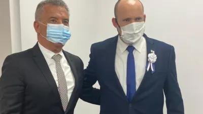 Urribarri fue recibido por el primer Ministro de Israel, Naftalí Bennett