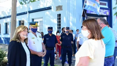 Destacaron el trabajo conjunto en la reconstrucción de la comisaría de Villa Elisa