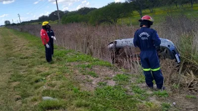 El vuelco se produjo en el kilómetro 7 de la RN 14.