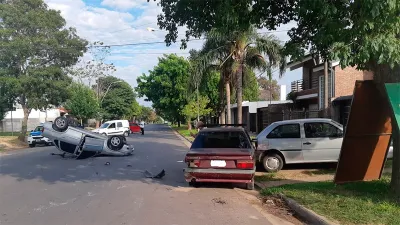 vuelco calle Juan Báez
