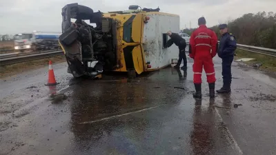 El siniestro vial se registró en inmediaciones del kilómetro 132,5 de la RN 14.
