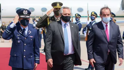 Alberto Fernández en Chile