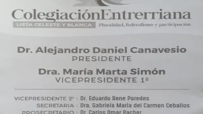 Canavesio presidirá por otro mandato el Colegio de la Abogacía