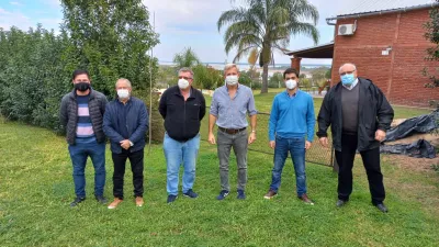 Frigerio con dirigentes de Construir UCR