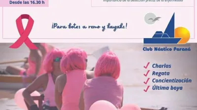 Remar para concientizar: el Club Náutico Paraná se prepara para la “Travesía Rosa”