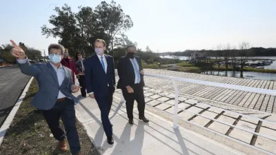 La defensa norte de Concepción del Uruguay tiene casi un 90% de avance