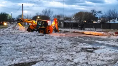 El gobierno envió asistencia a localidades afectadas por las lluvias y el granizo