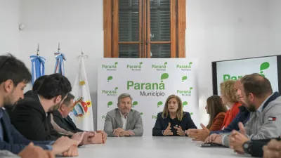 Romero se reunió con el gobernador Rogelio Frigerio.