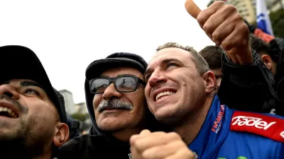 Desde el Obelisco, Mariano Werner promocionó la próxima fecha del TC