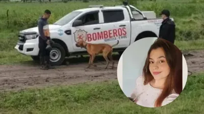 desaparecida Mansilla búsqueda Bomberos