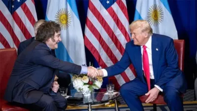 Javier Milei y Donald Trump.