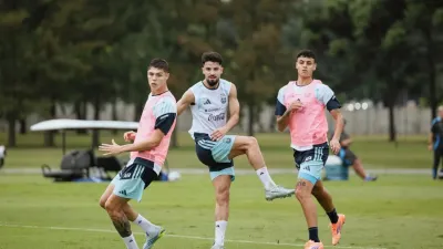 José López - Entrenamiento selección argentina.